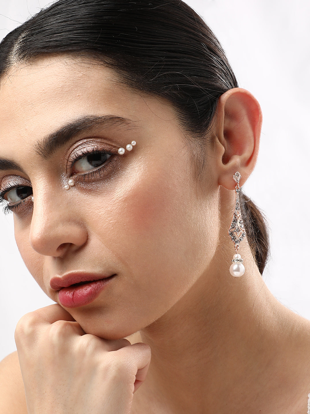 Pack Of Silver-Plated Drop Earrings