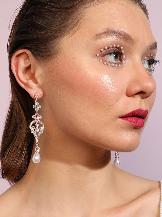 Pack Of Gold-Plated Drop Earrings