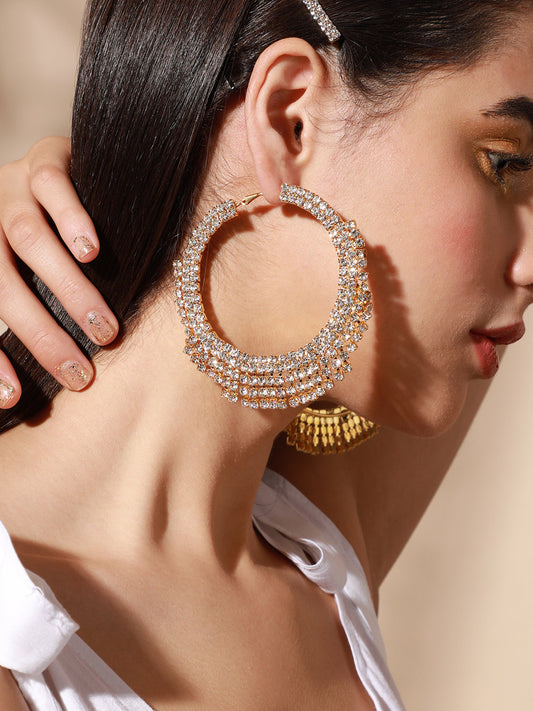 Pack Of Contemporary Drop & Hoop Earrings