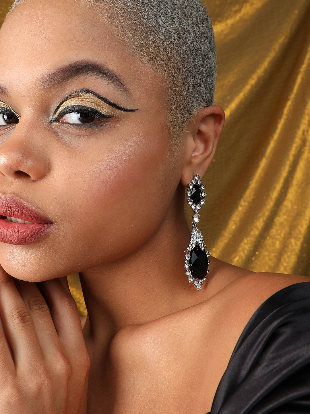 Pack Of Contemporary Drop & Hoop Earrings