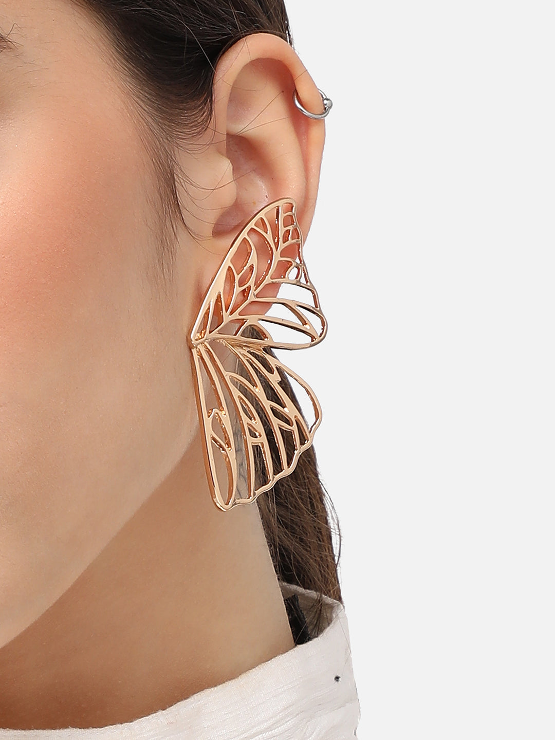 Pack Of Gold-Plated Drop Earrings