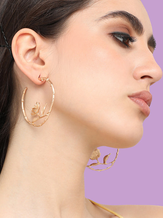 Pack Of Gold-Plated Drop & Hoop Earrings