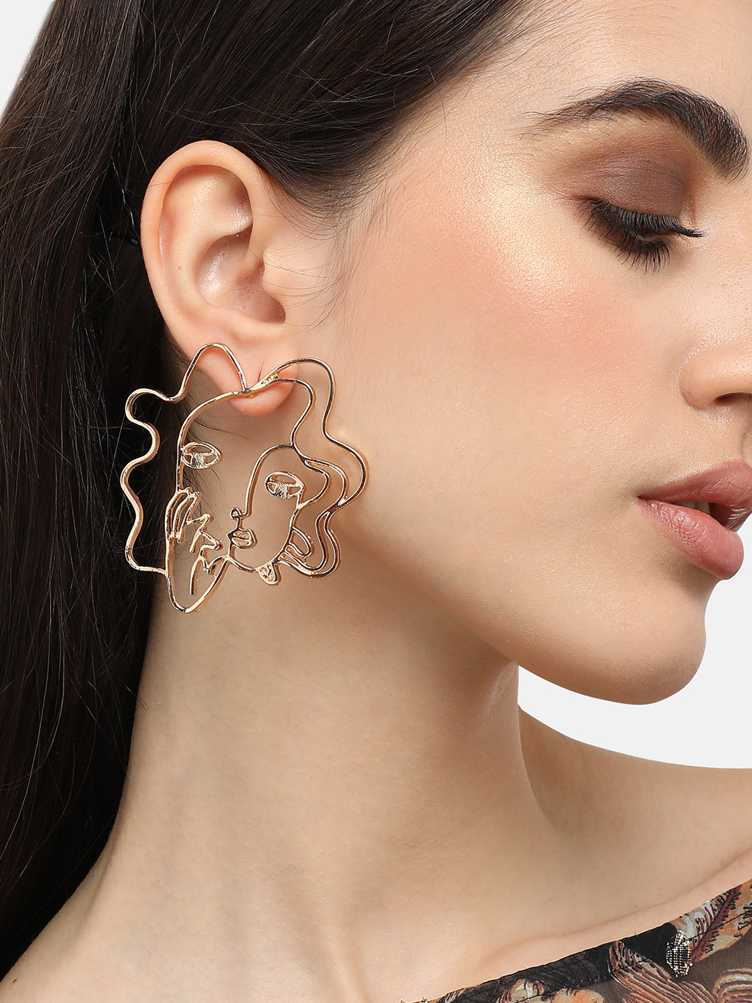 Pack Of Gold-Plated Drop & Hoop Earrings