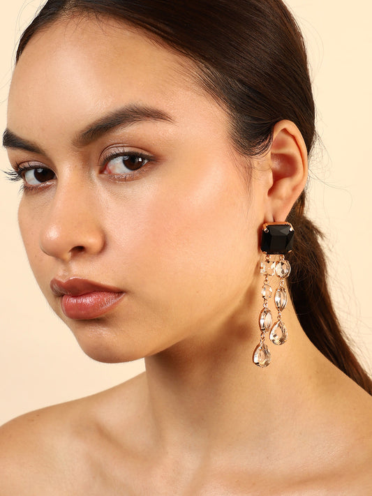 Pack Of Gold-Plated Drop Earrings