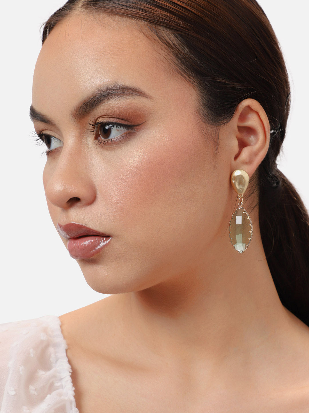Pack Of Gold-Plated Drop Earrings