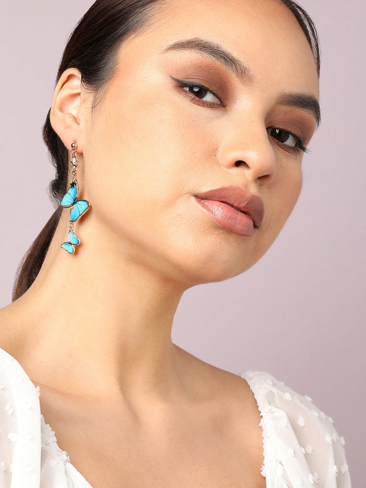 Pack Of Gold-Plated Drop & Stud Earrings