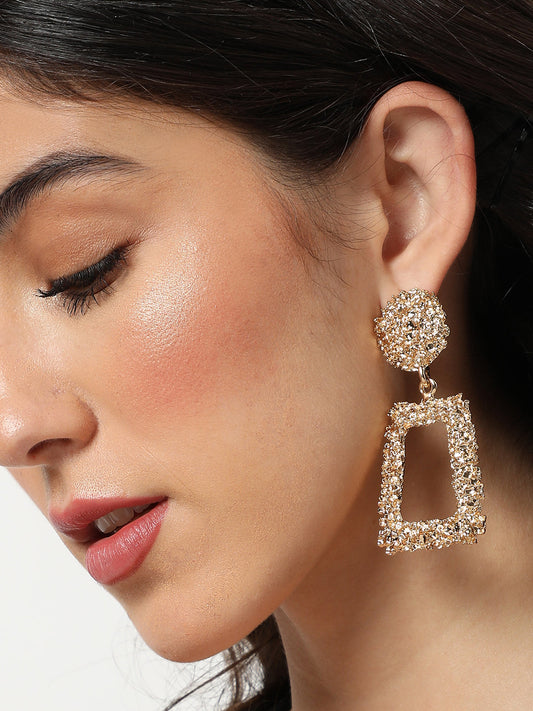 Pack Of Gold-Plated Drop Earrings