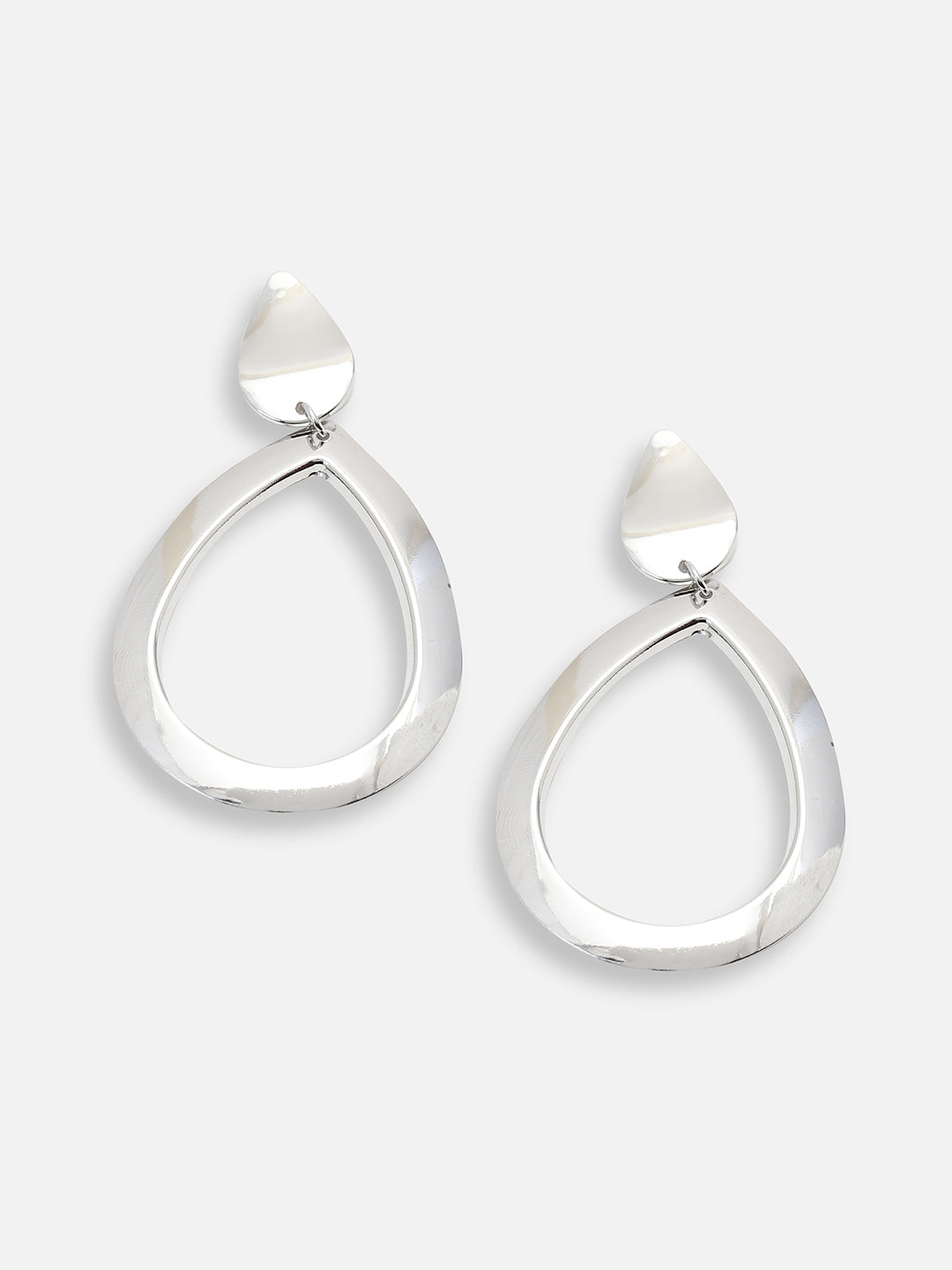 SILVER PLATED PARTY DESIGNER DROP EARRING FOR WOMEN