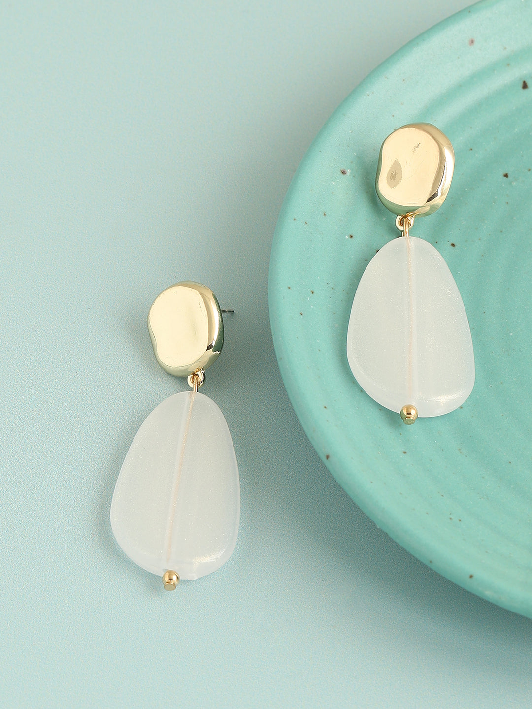 GOLD PLATED PARTY DESIGNER DROP EARRING FOR WOMEN