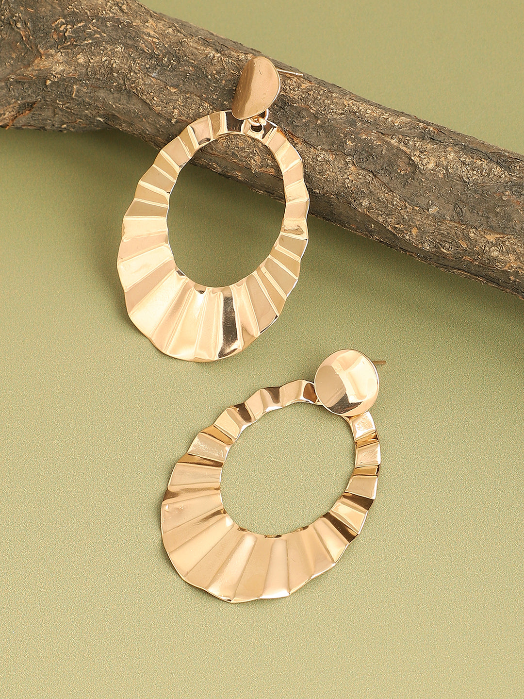 GOLD PLATED PARTY DESIGNER DROP EARRING FOR WOMEN