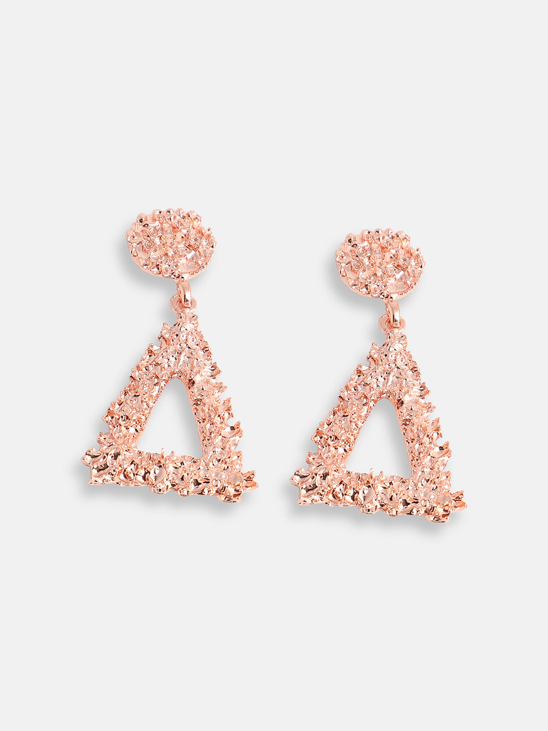 ROSE GOLD PLATED PARTY DESIGNER DROP EARRING FOR WOMEN