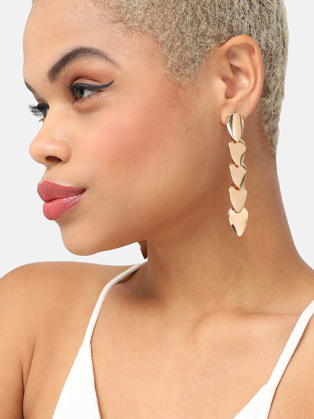 Gold Plated Party Designer Drop Earring For Women