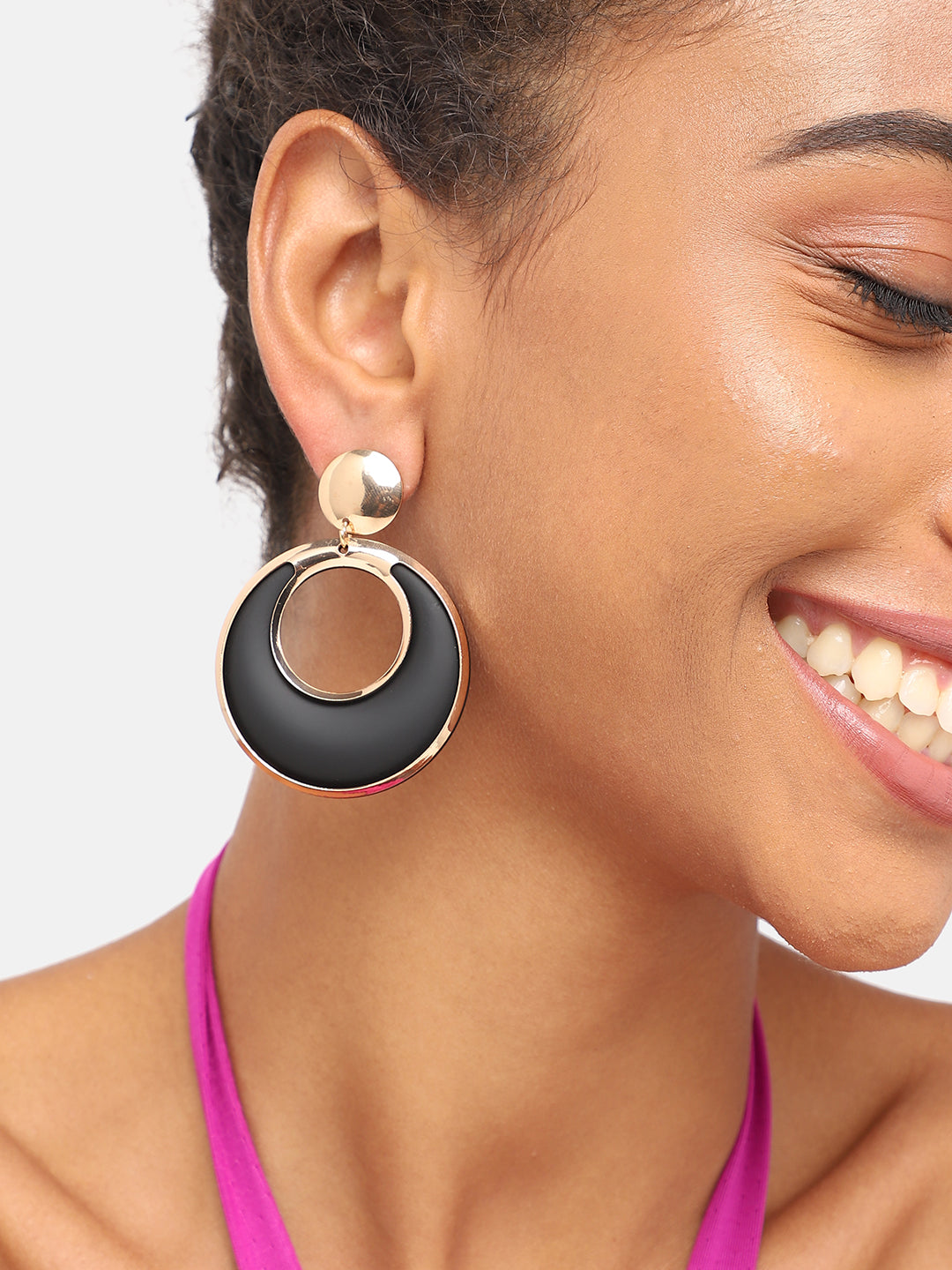 GOLD PLATED PARTY DESIGNER DROP EARRING FOR WOMEN
