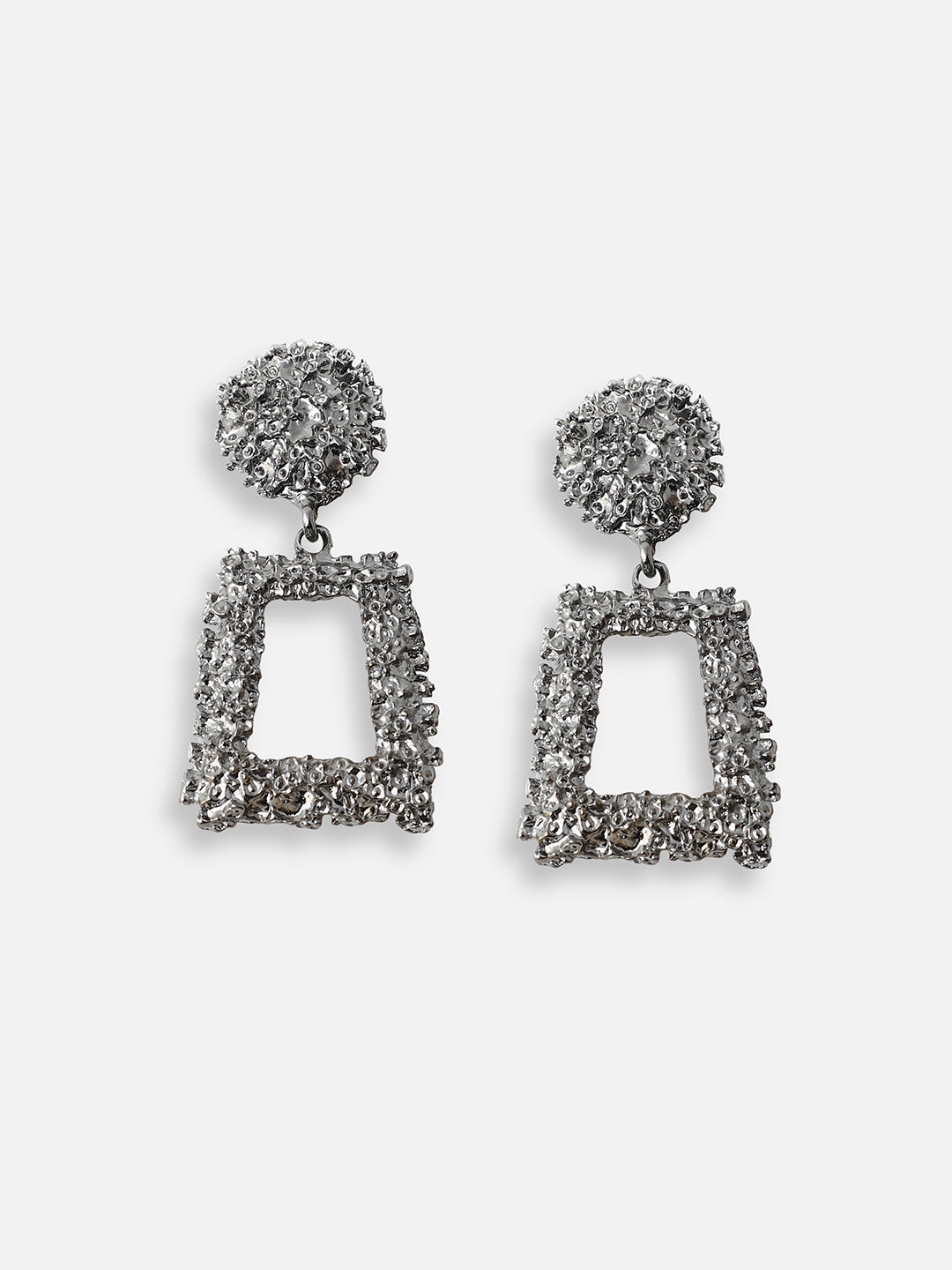 SILVER PLATED PARTY DESIGNER DROP EARRING FOR WOMEN