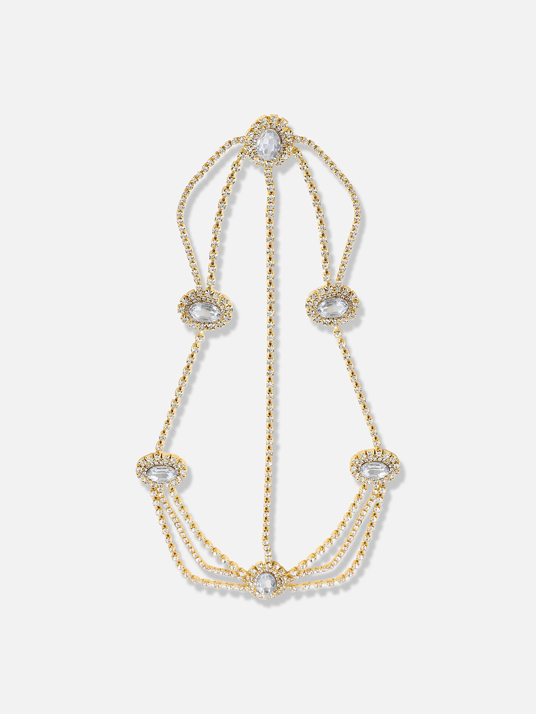Silver Plated Designer Stone Party Maang Tikka