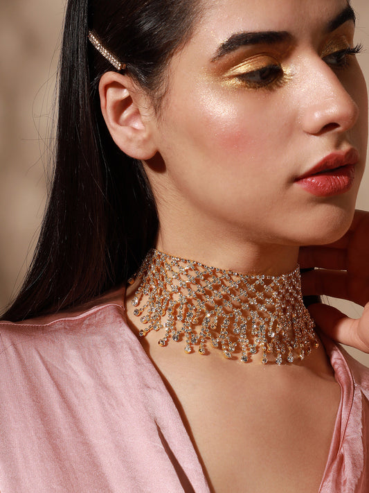 Silver Plated Designer Party Necklace