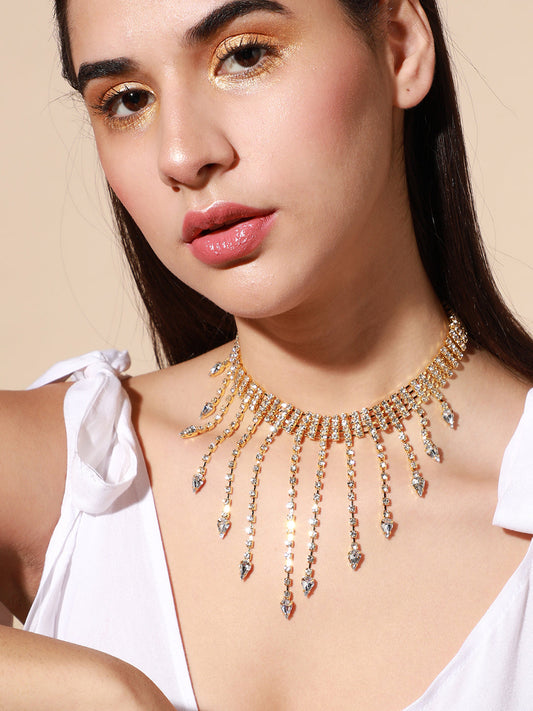 Silver Plated Designer Party Necklace