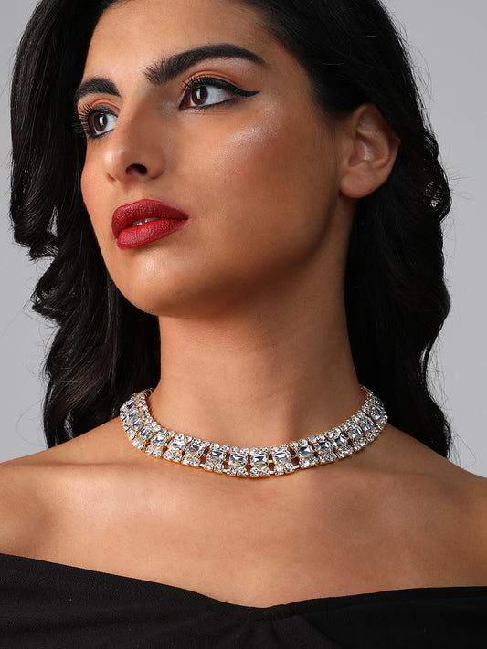 Silver Plated Designer Party Necklace