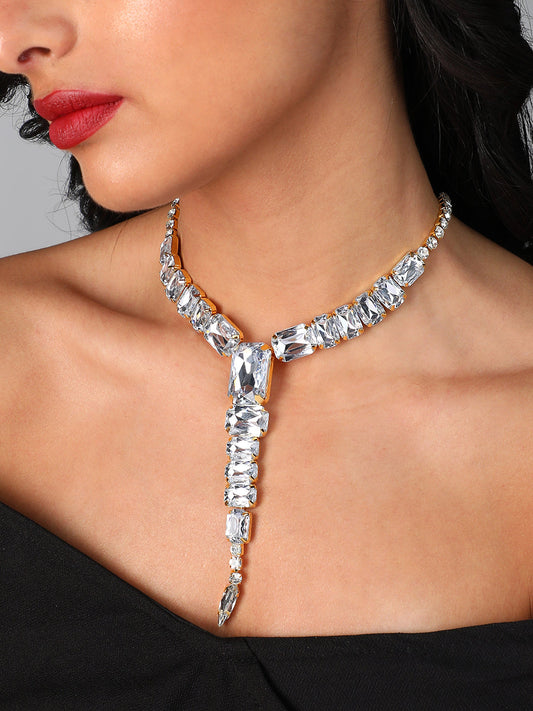 Silver Plated Designer Party Necklace