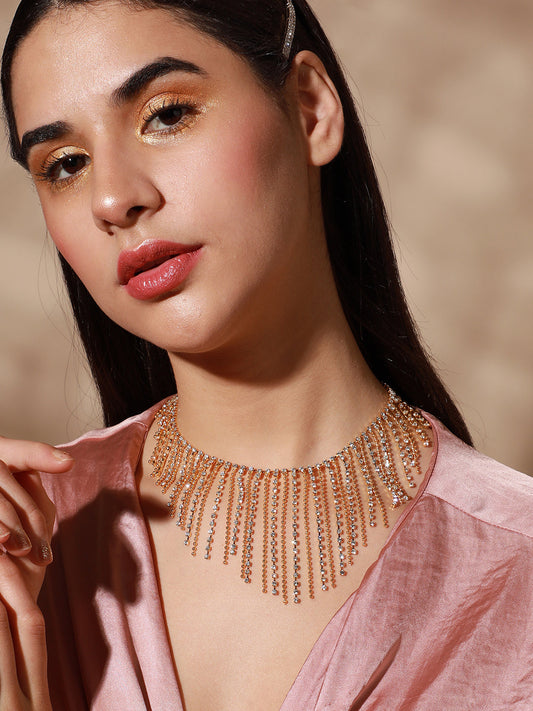 Silver Plated Designer Party Necklace