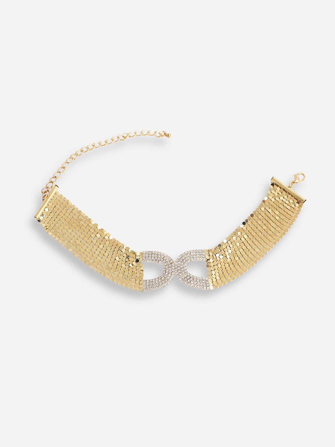 Gold Plated Party Designer Stone Choker Necklace For Women
