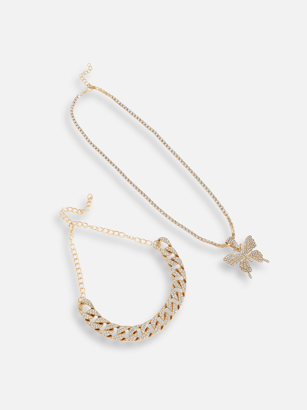 Gold Plated Designer Stone Casual Necklace For Women