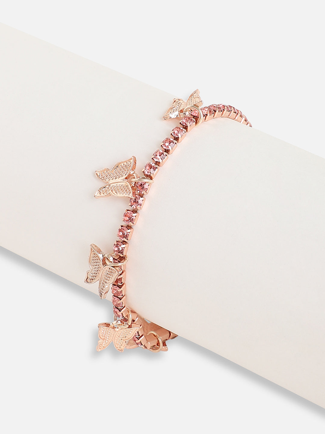 Gold Plated Designer Stone Party Bracelet For Women