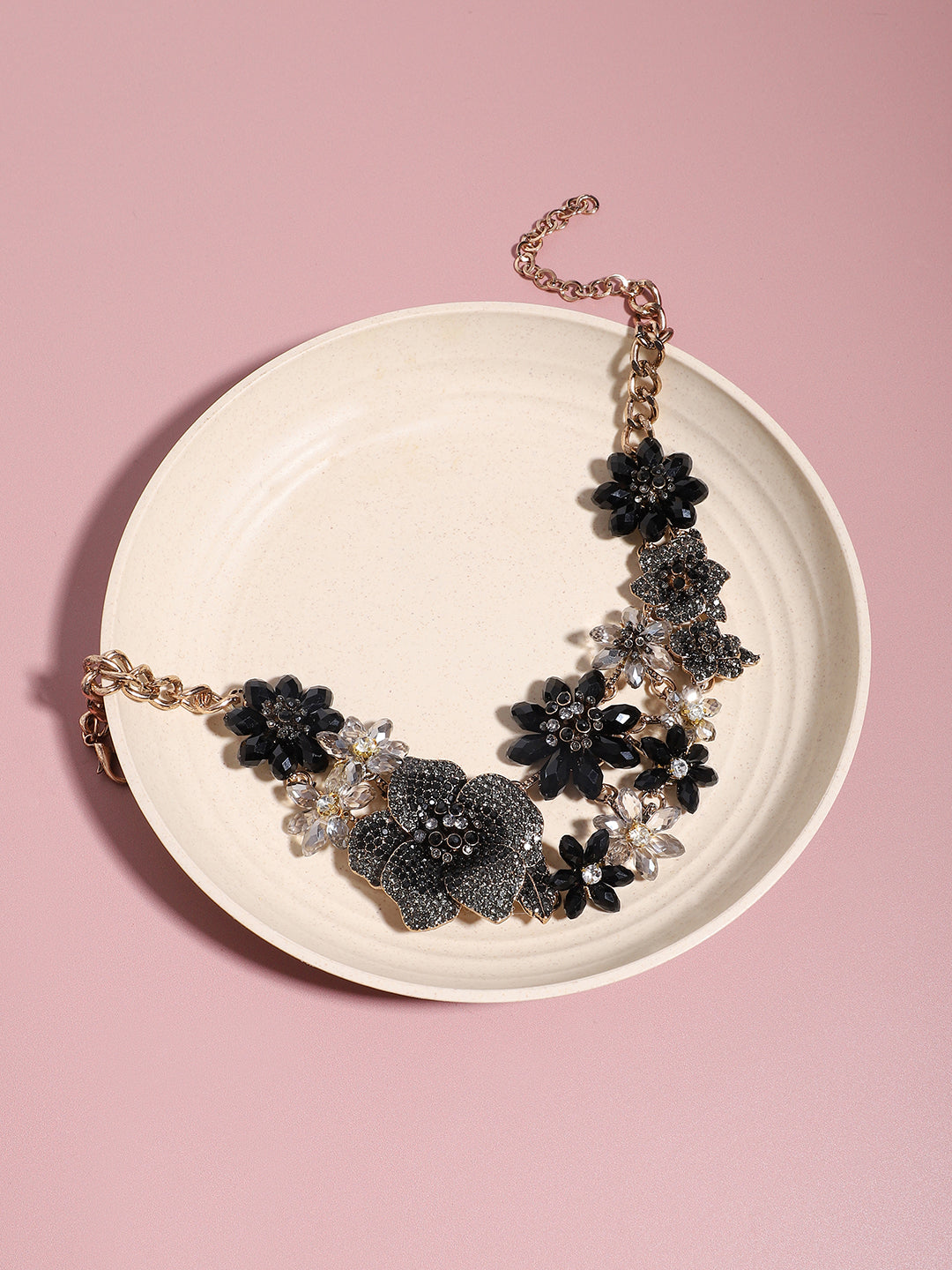 Gold Plated Designer Stone Party Necklace For Women