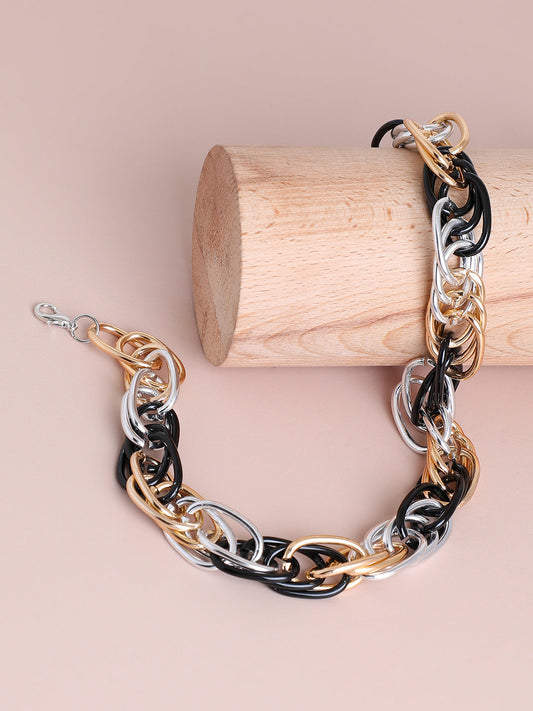 Silver Plated Designer Stone Party Necklace For Women