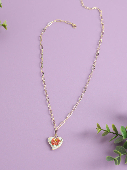 Gold Plated Designer Stone Casual Necklace For Women