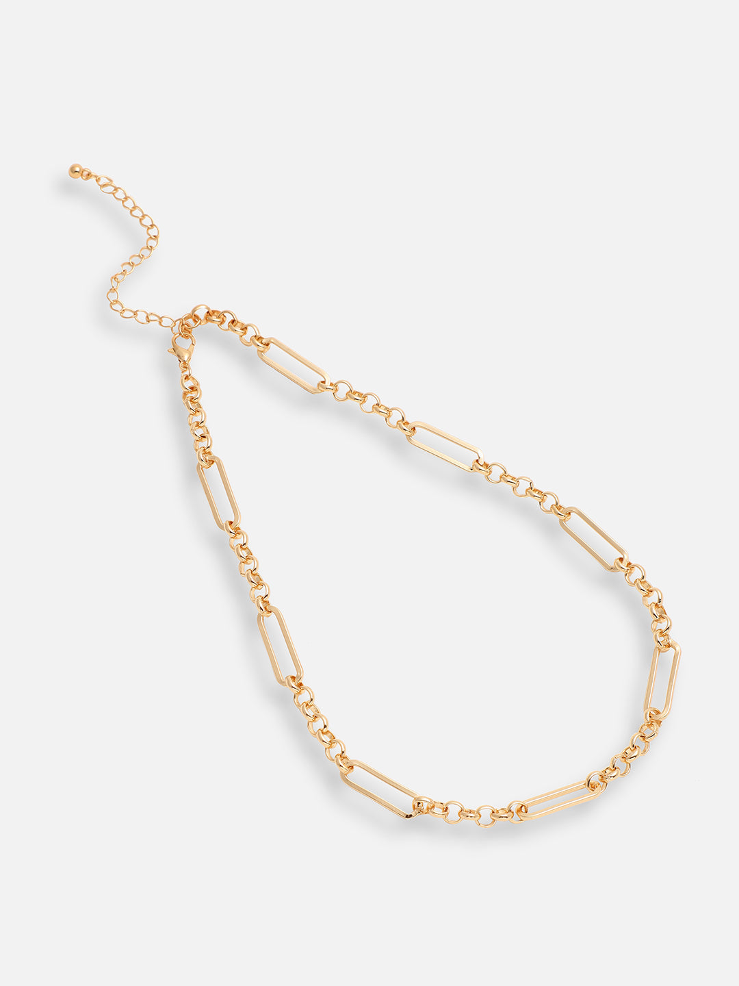 GOLD PLATED PARTY DESIGNER STONE LAYERED NECKLACE FOR WOMEN