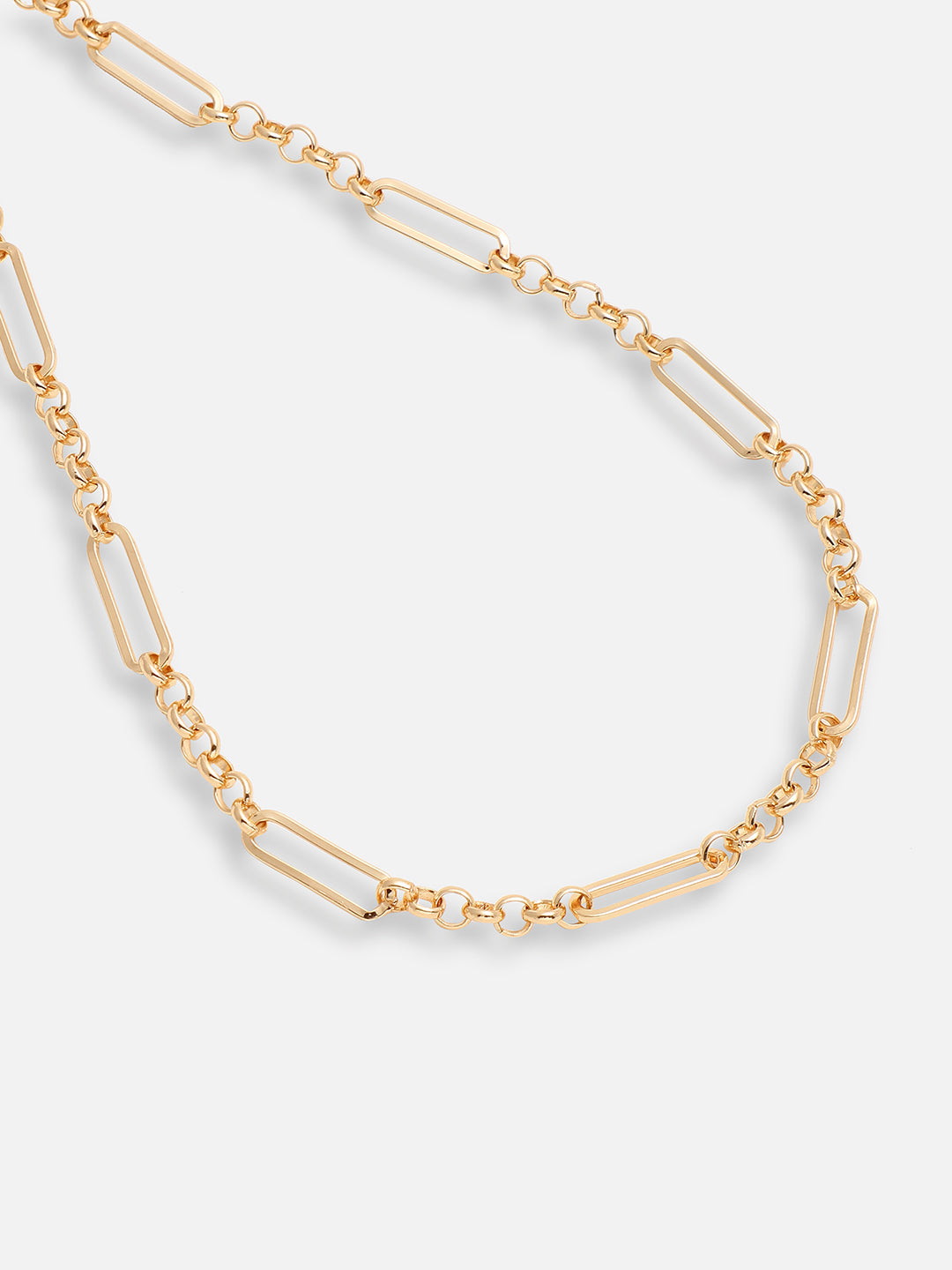 GOLD PLATED PARTY DESIGNER STONE LAYERED NECKLACE FOR WOMEN