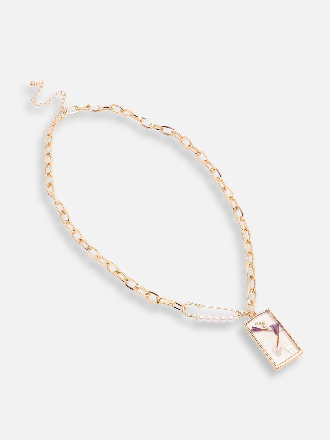 GOLD PLATED CASUAL DESIGNER PENDANT NECKLACE FOR WOMEN