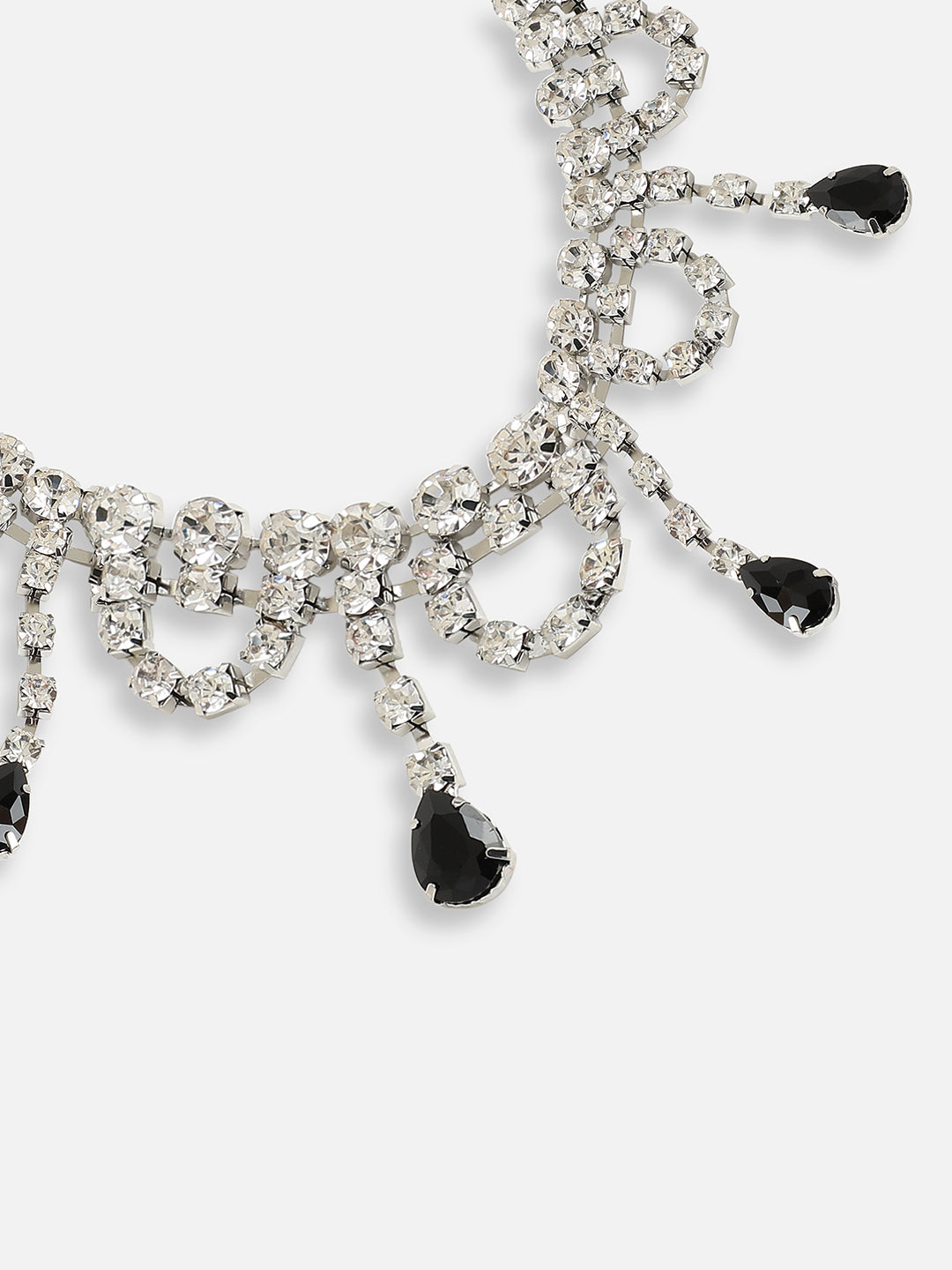 GOLD PLATED PARTY DESIGNER STONE STATEMENT NECKLACE FOR WOMEN