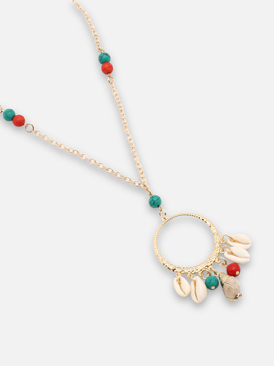 GOLD PLATED PARTY DESIGNER STONE NECKLACE AND EARRING SET FOR WOMEN