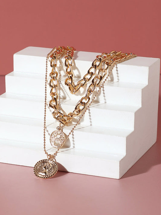 GOLD PLATED DESIGNER PENDANT CHAIN