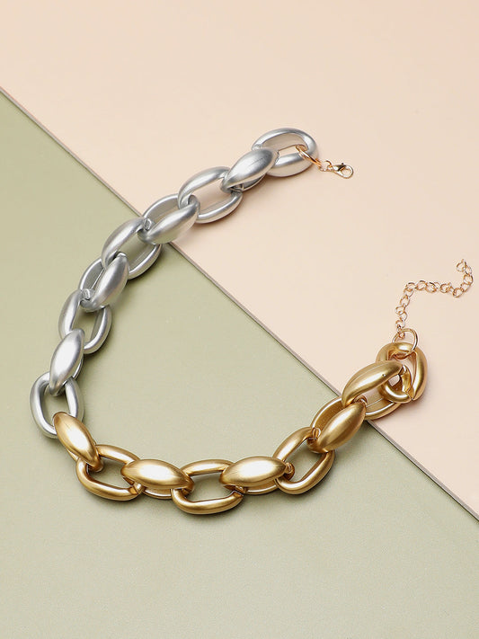 GOLD PLATED PARTY DESIGNER NECKLACE FOR WOMEN