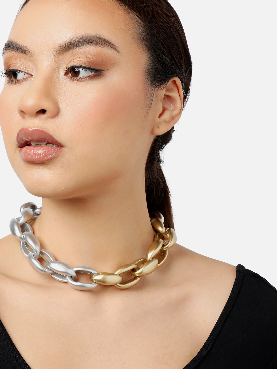 GOLD PLATED PARTY DESIGNER NECKLACE FOR WOMEN