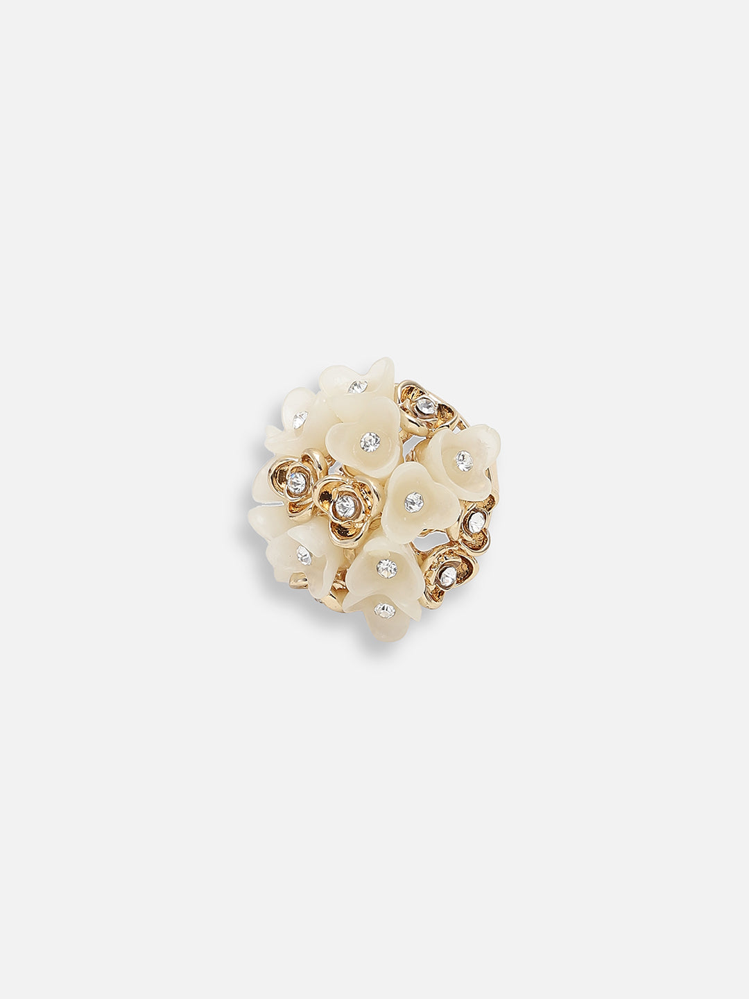 GOLD PLATED PARTY DESIGNER STONE RING FOR WOMEN