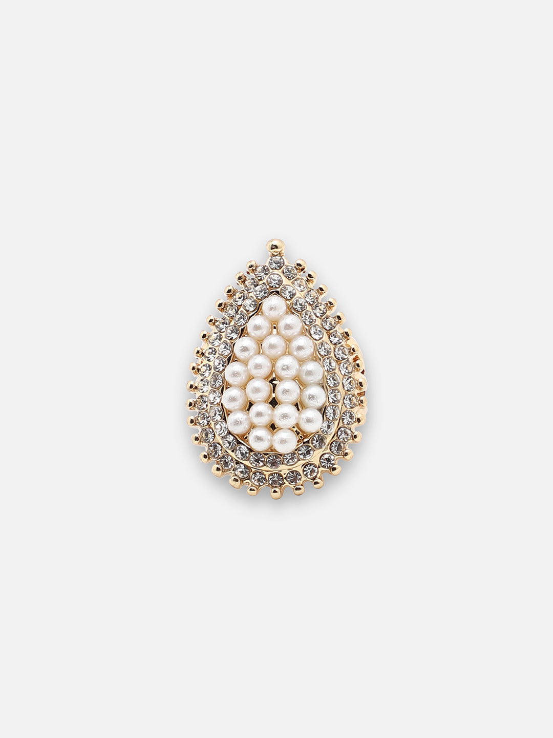 GOLD PLATED PARTY DESIGNER STONE RING FOR WOMEN