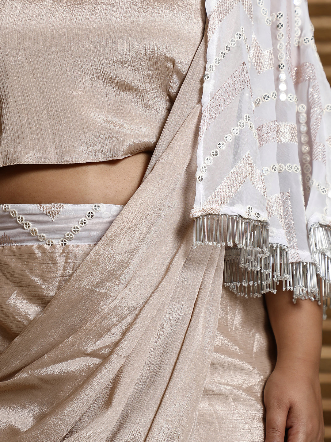 Bijou Cape Pre-Draped Saree