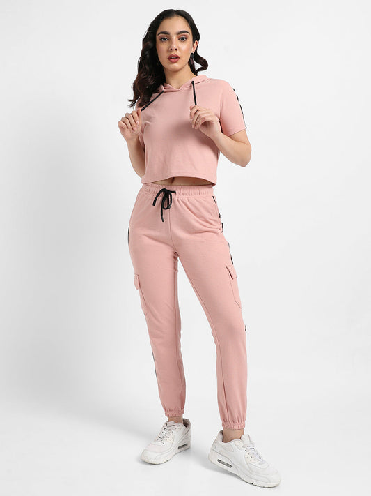 Hooded Co-Ord Set With Contrast Piping