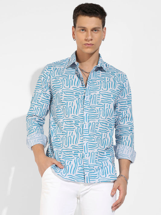 Abstract Print Shirt