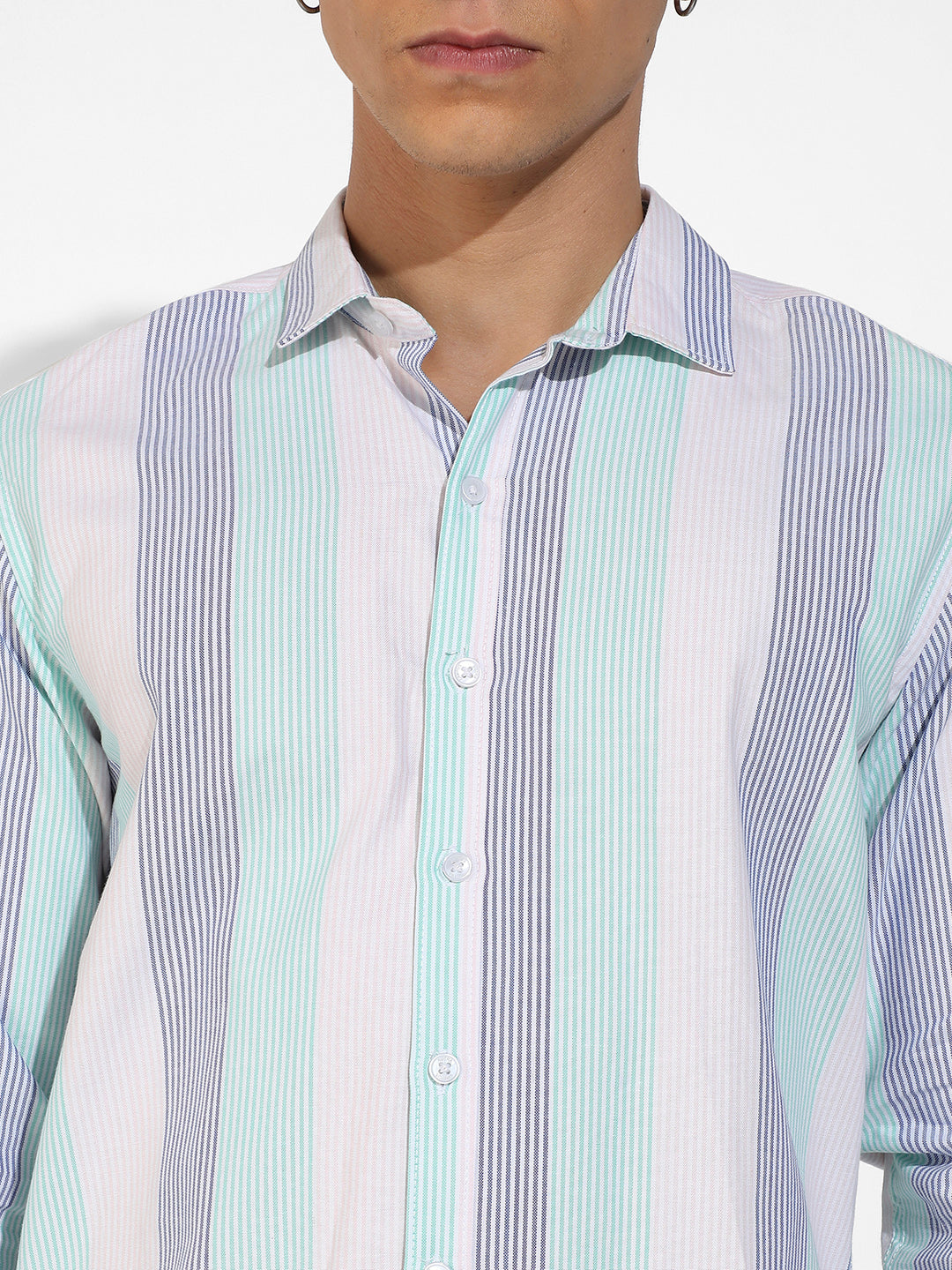 Multicolour Block Striped Shirt