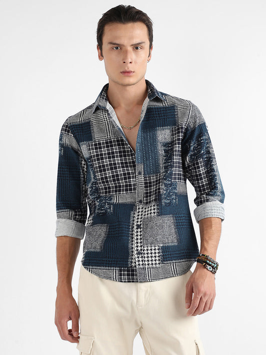 Herringbone Block Shirt
