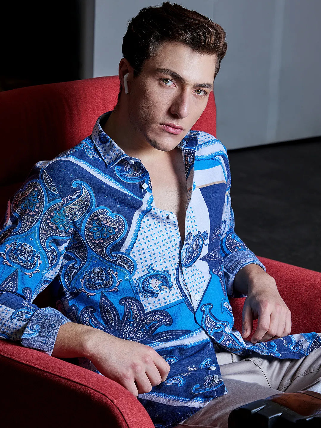 Paisley Block Shirt