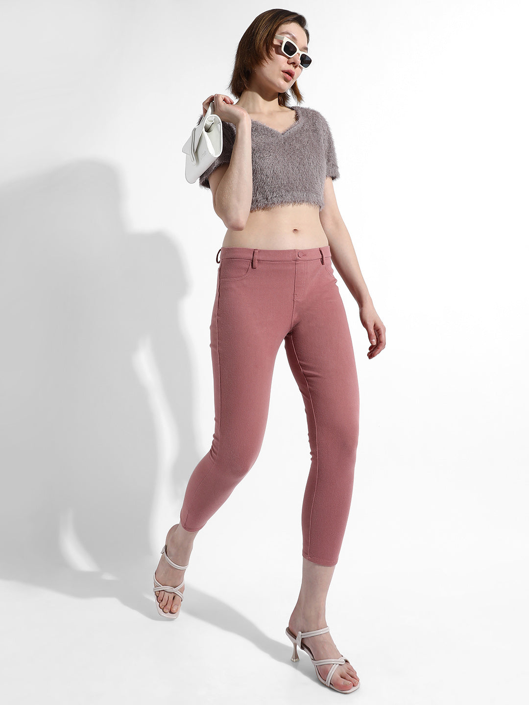GREY TEXTURED TOP