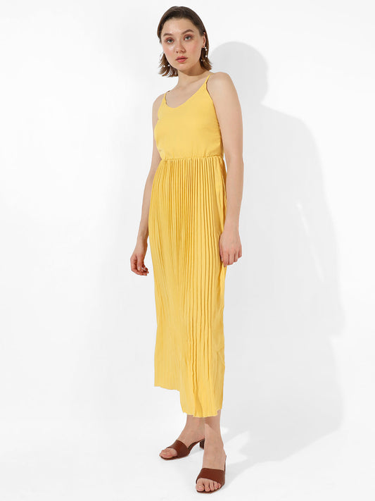 Pleated Maxi Dress
