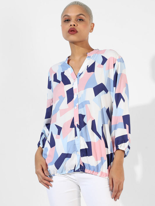 Geometric Block Shirt