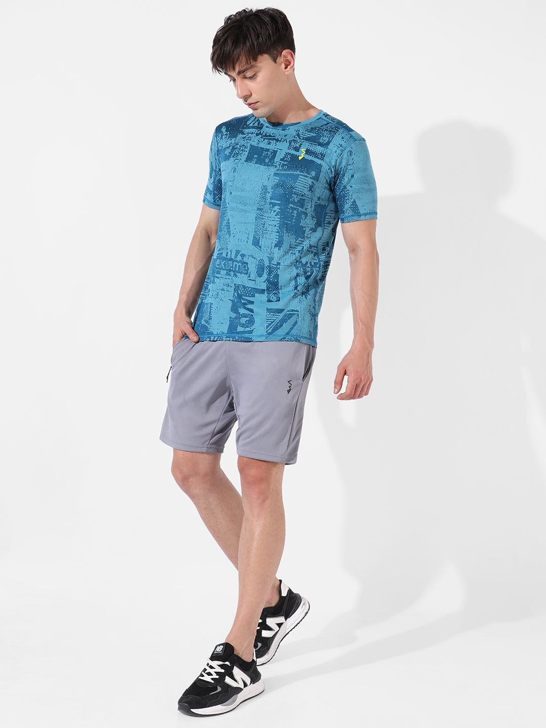 Abstract Print Activewear T-Shirt